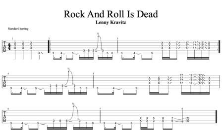 Rock And Roll Is DeadギターTAB譜/Lenny Kravitz