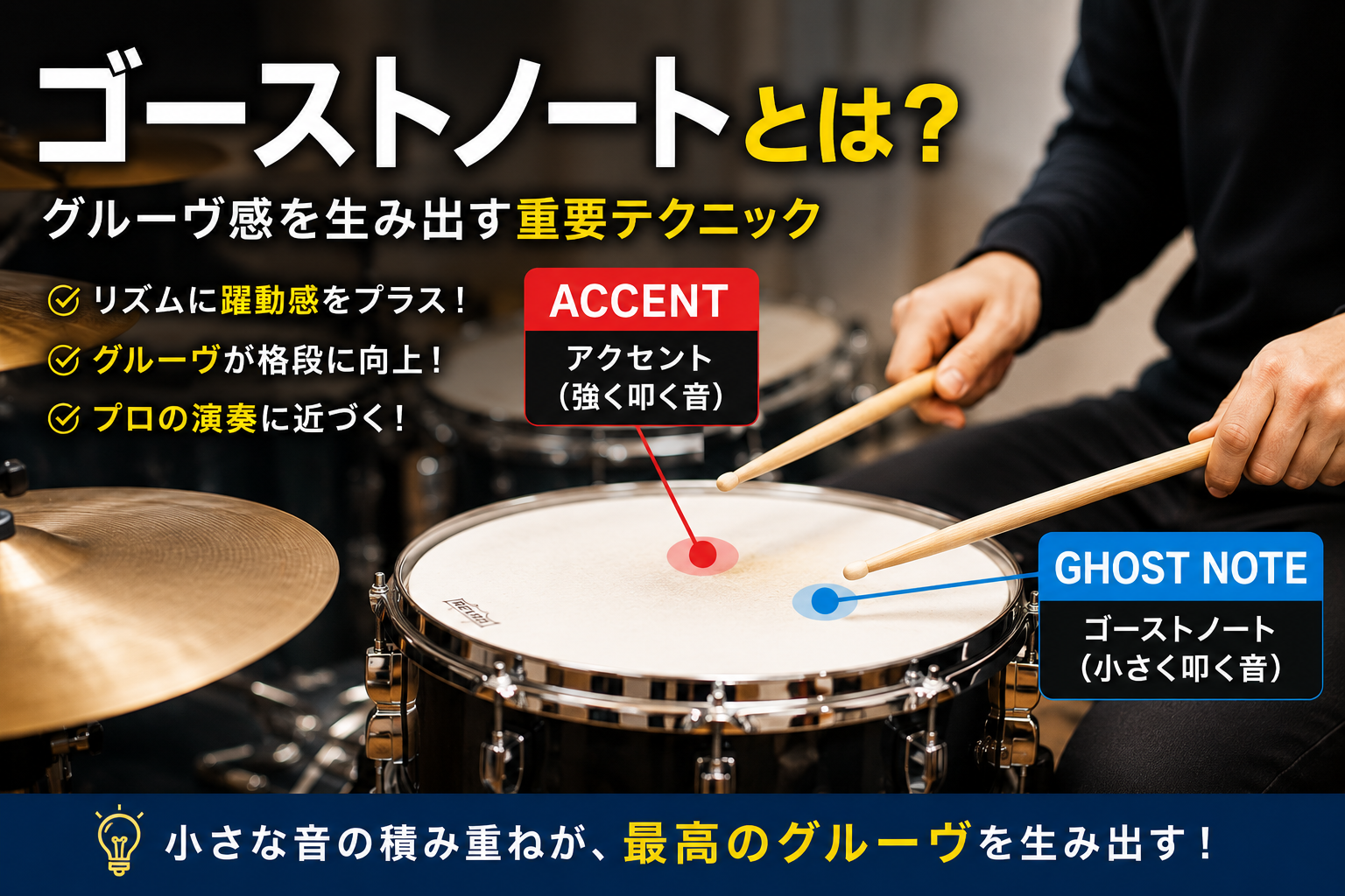 ドラム ゴースト ノート