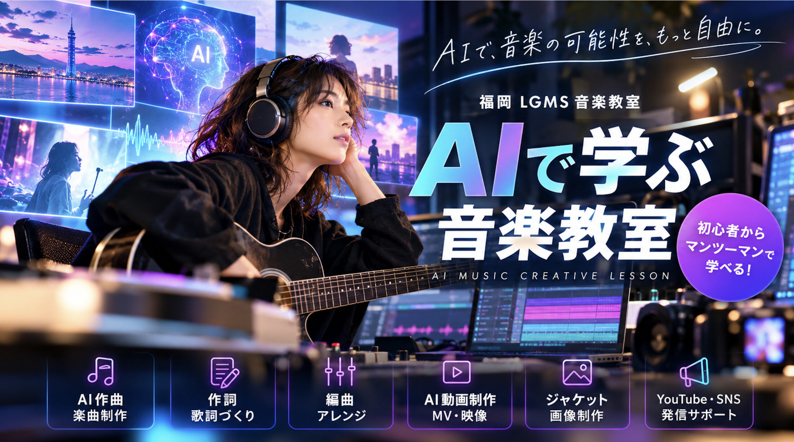 AI作詞作曲音楽教室【福岡】の外観